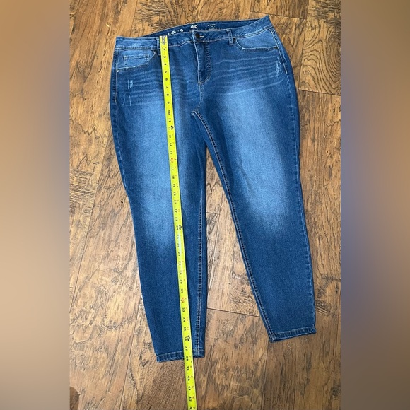 Dip High Rise Skinny Jeans Plus Size 24W Dark Wash Stretch Denim Ankle Casual - Picture 2 of 7